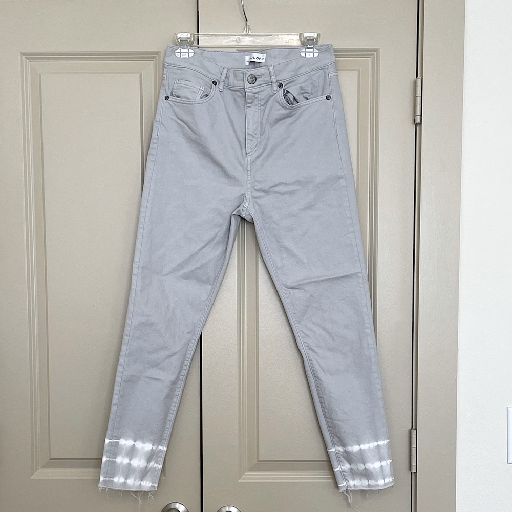High Rise Waist Skinny Ombre Jean